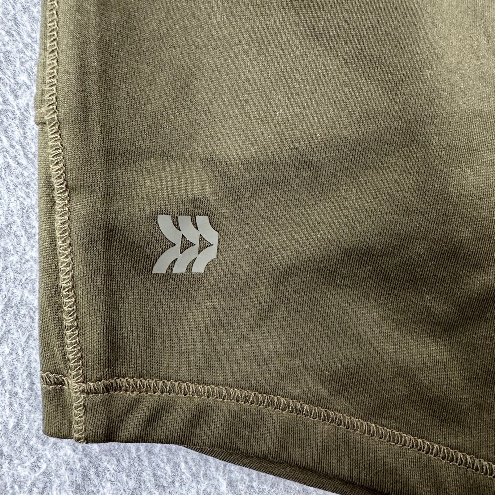 All in Motion Shorts Womens XXL Olive Green Knit Short Mid-Rise Active Stretch - Picture 7 of 9